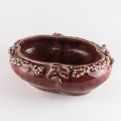 CHINESE FLAMBE GLAZED JARDINIE