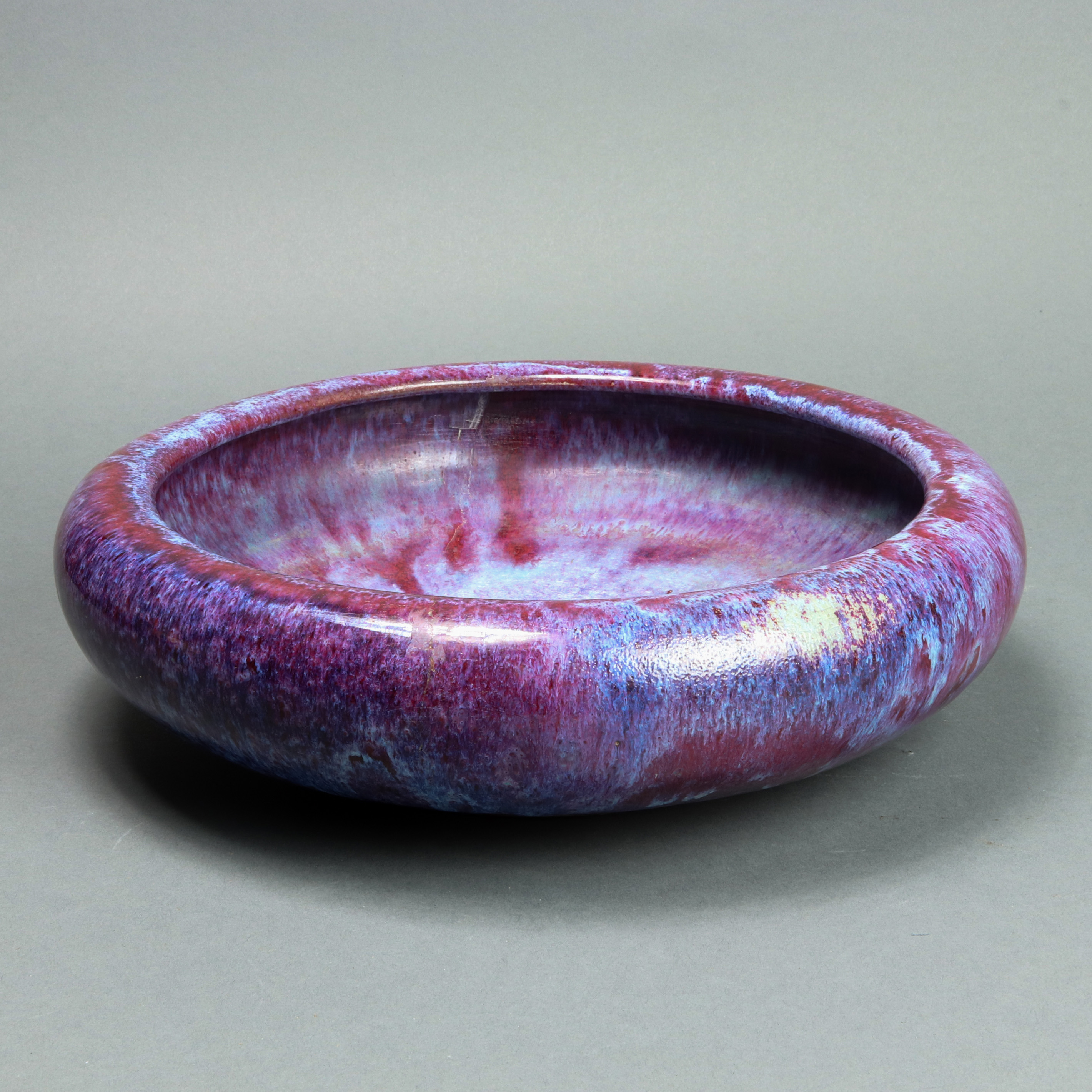 CHINESE FLAMBE GLAZED JARDINIERE