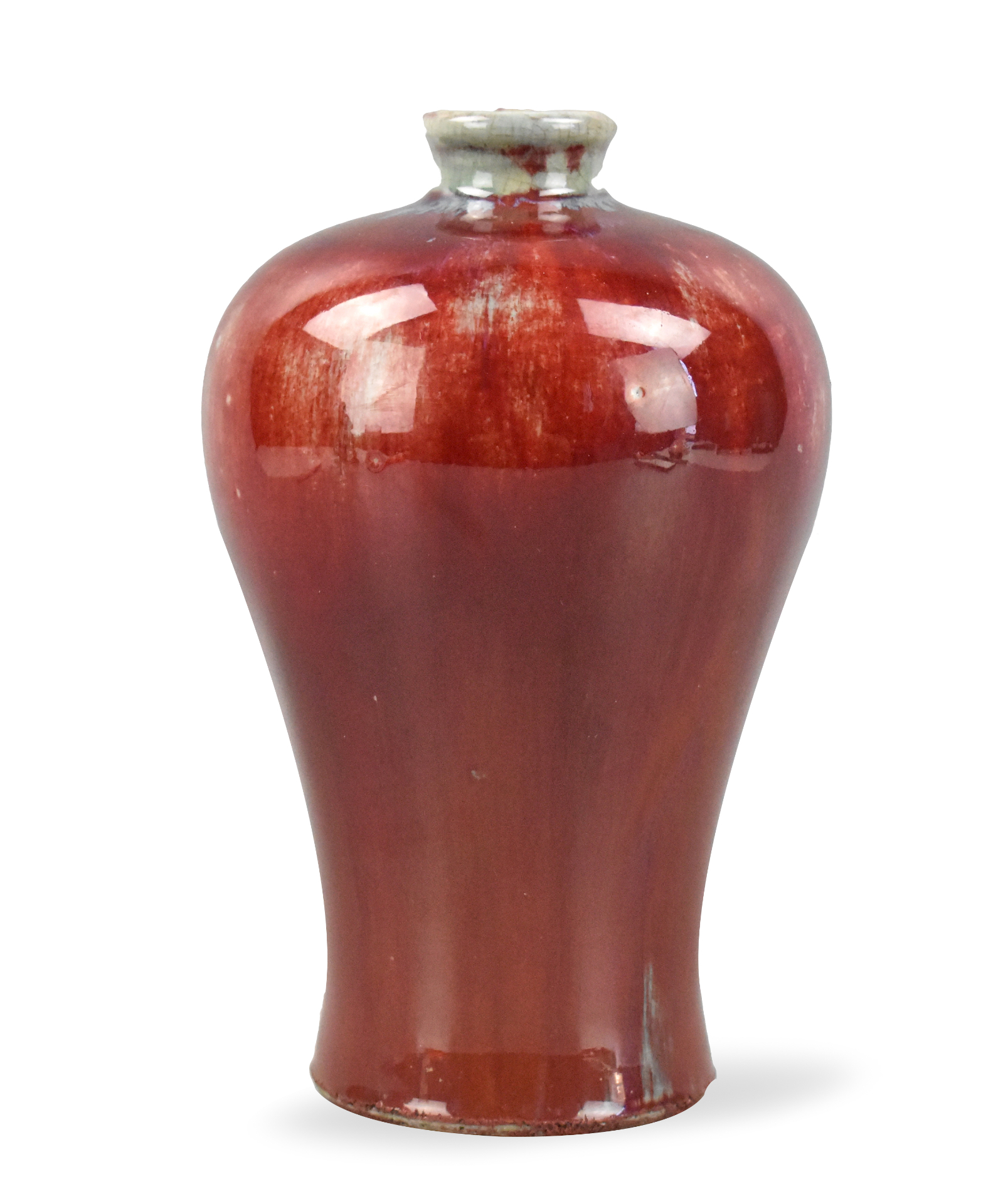 CHINESE FLAMBE GLAZED MEI VASE,