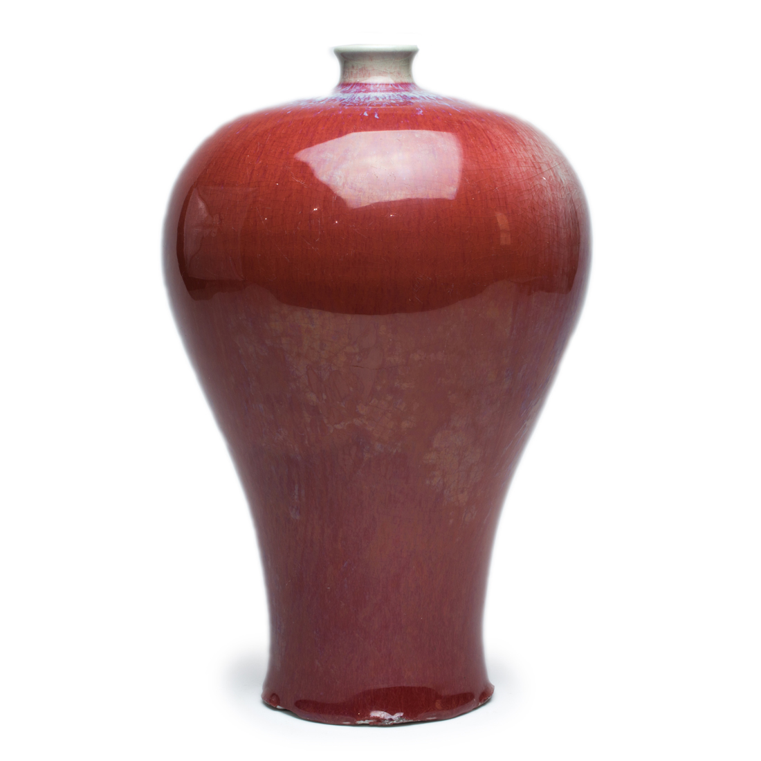 CHINESE FLAMBE GLAZED MEIPING