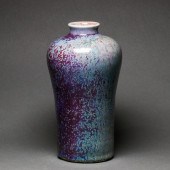CHINESE FLAMBE GLAZED MEIPING