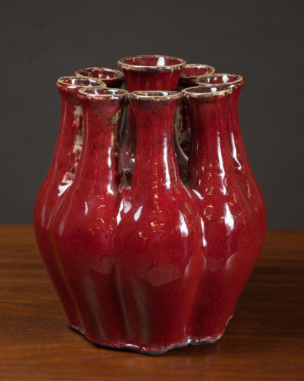 CHINESE FLAMBE GLAZED PORCELAIN