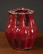 CHINESE FLAMBE GLAZED PORCELAI