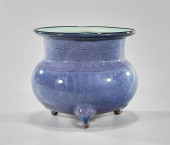 CHINESE FLAMBE GLAZED PORCELAI