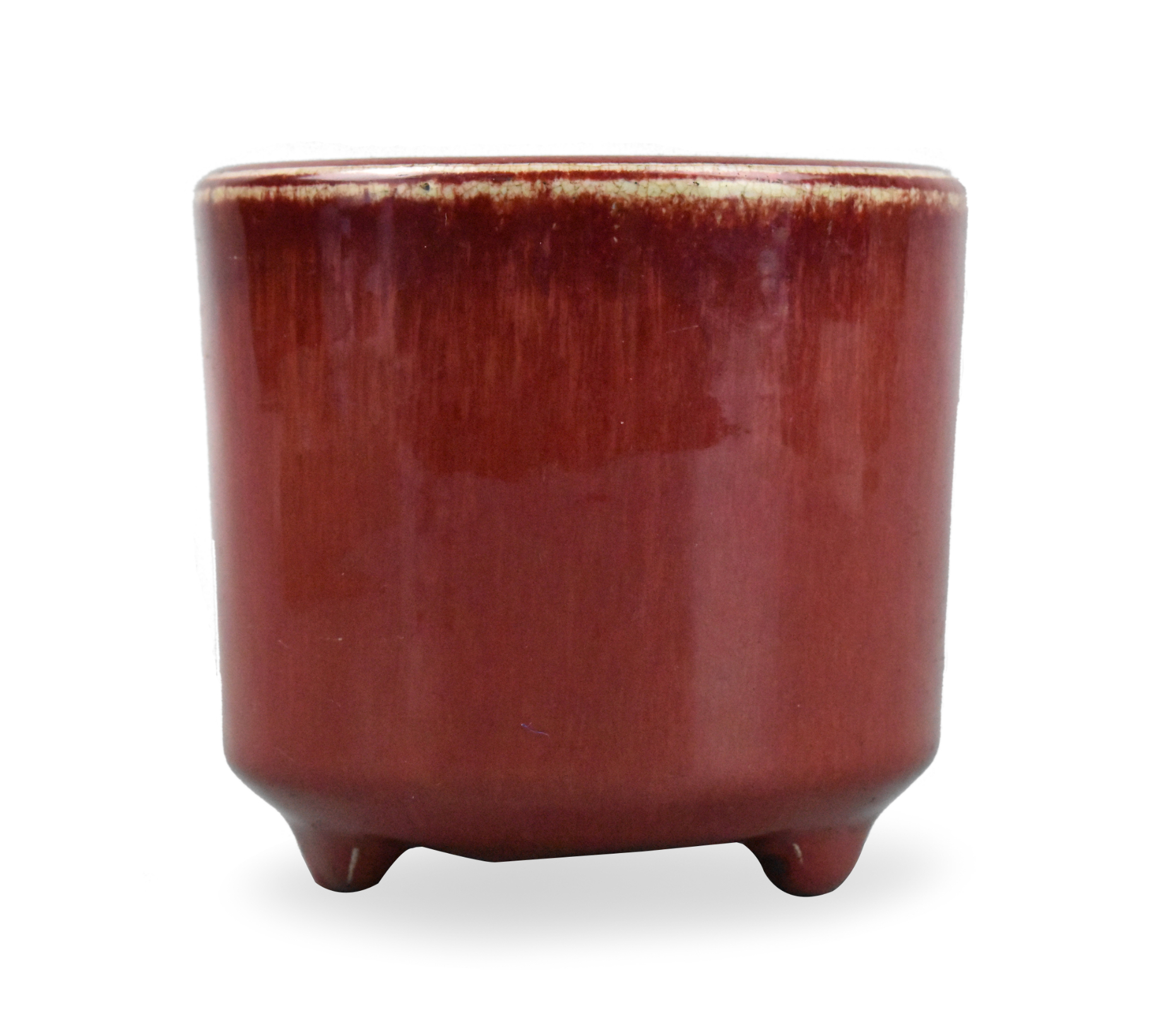 CHINESE FLAMBE GLAZED TRIPOD