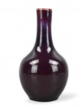 CHINESE FLAMBE GLAZED VASE ,18