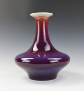 CHINESE FLAMBE-GLAZED VASE, 20