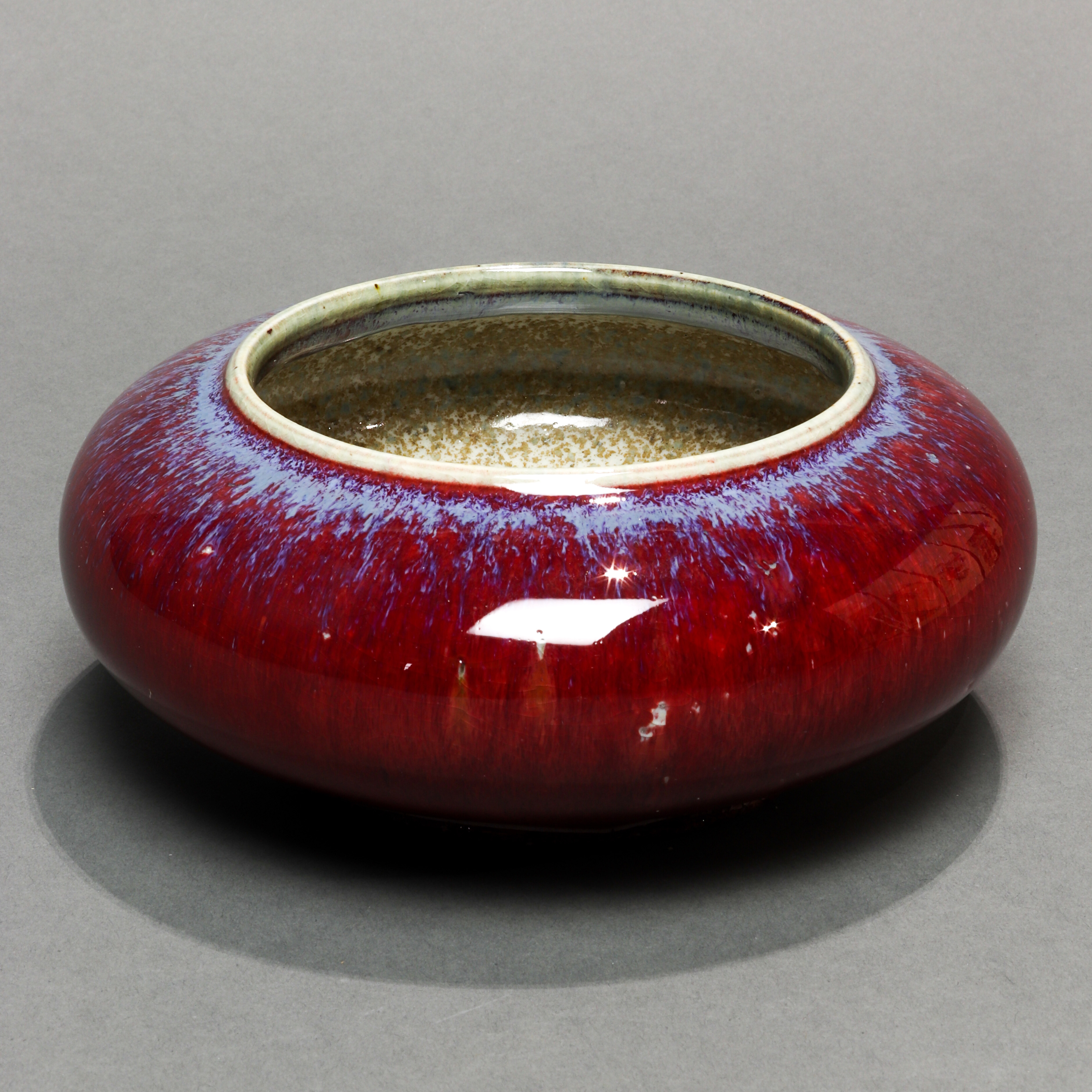 CHINESE FLAMBE GLAZED WATER COUPE