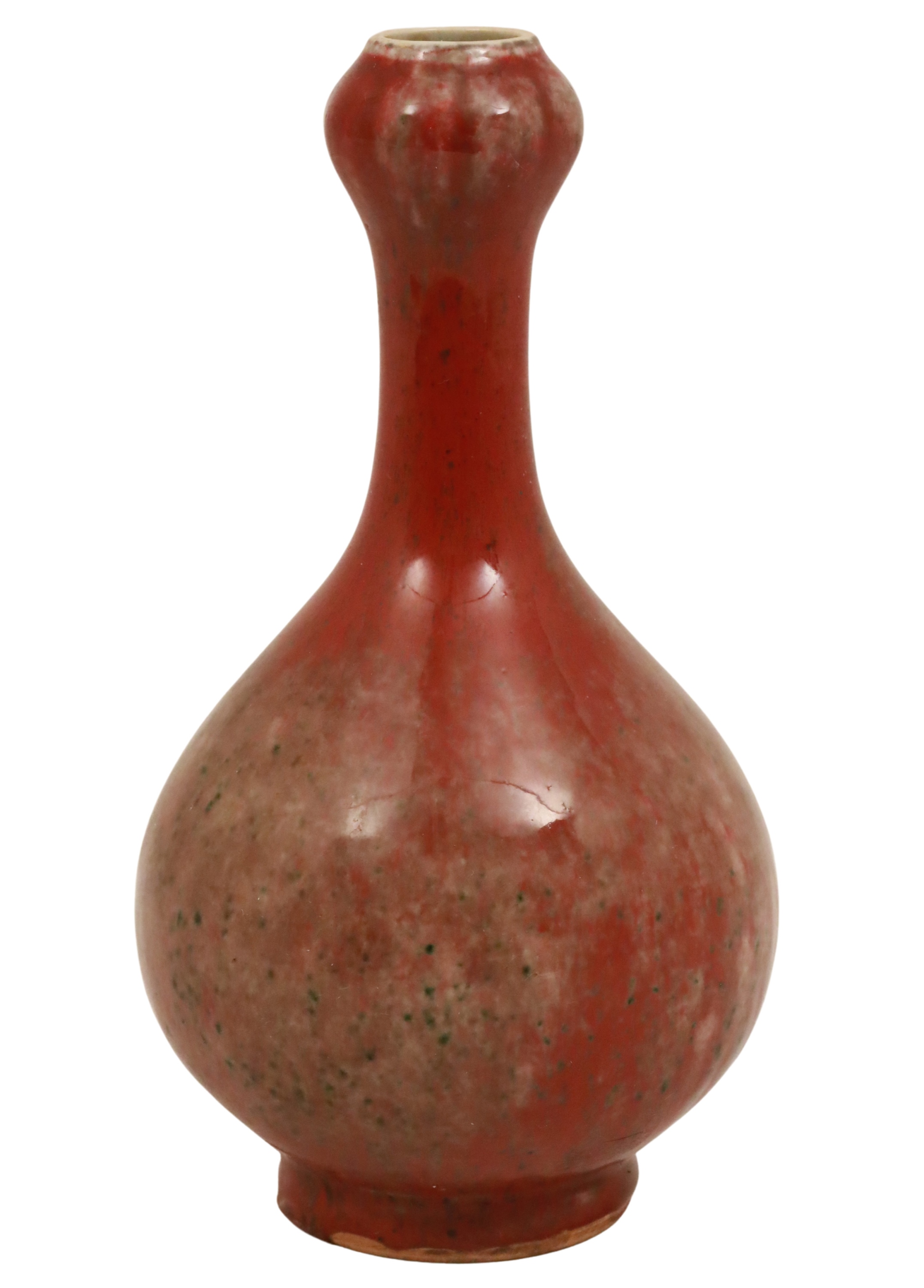 CHINESE FLAMBE PORCELAIN VASE A