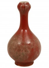 CHINESE FLAMBE PORCELAIN VASE