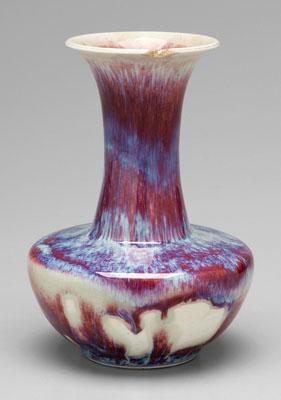 Chinese flambé vase, urn body