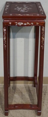 CHINESE FLORAL MARQUETRY HARDW