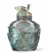CHINESE FLUORITE CARVED SNUFF