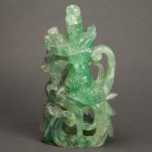 CHINESE FLUORITE CRYSTAL CARVI