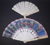 CHINESE FOLDING FANS Lot of (2