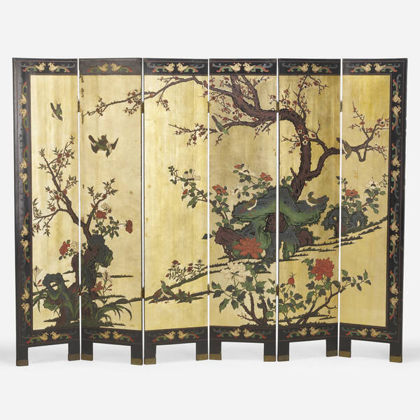 Chinese. Folding screen. 20th