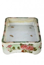 CHINESE FOOTED PORCELAIN BASIN