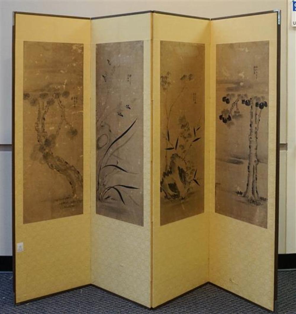 CHINESE FOUR-FOLD FLOOR