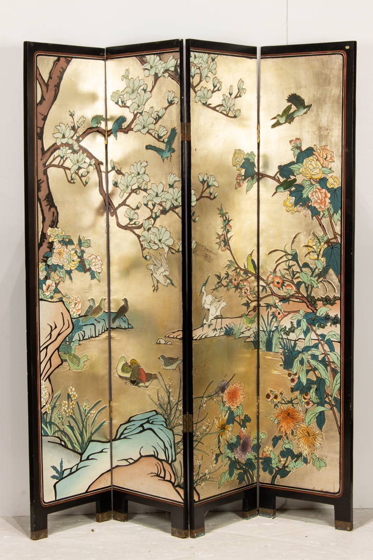 CHINESE FOUR-PANEL COROMANDEL