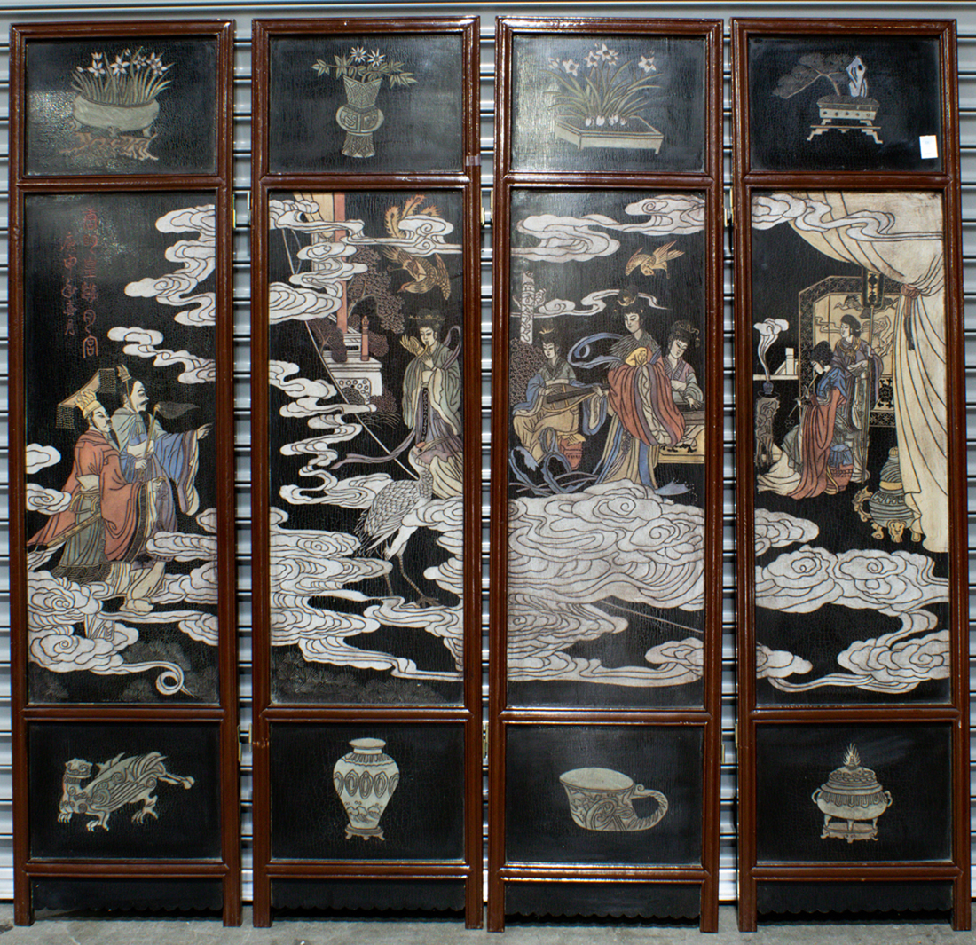 CHINESE FOUR-PANEL COROMANDEL