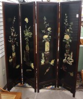 CHINESE FOUR-PANEL FLOOR SCREE