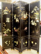CHINESE FOUR-PANEL FLOOR SCREE