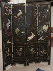 CHINESE FOUR-PANEL FLOOR SCREE