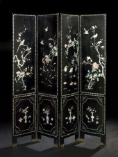 Chinese Four-Panel Tinted and