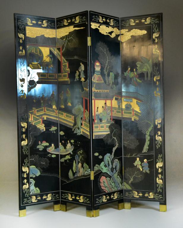 Chinese Four-panelled Coromandel