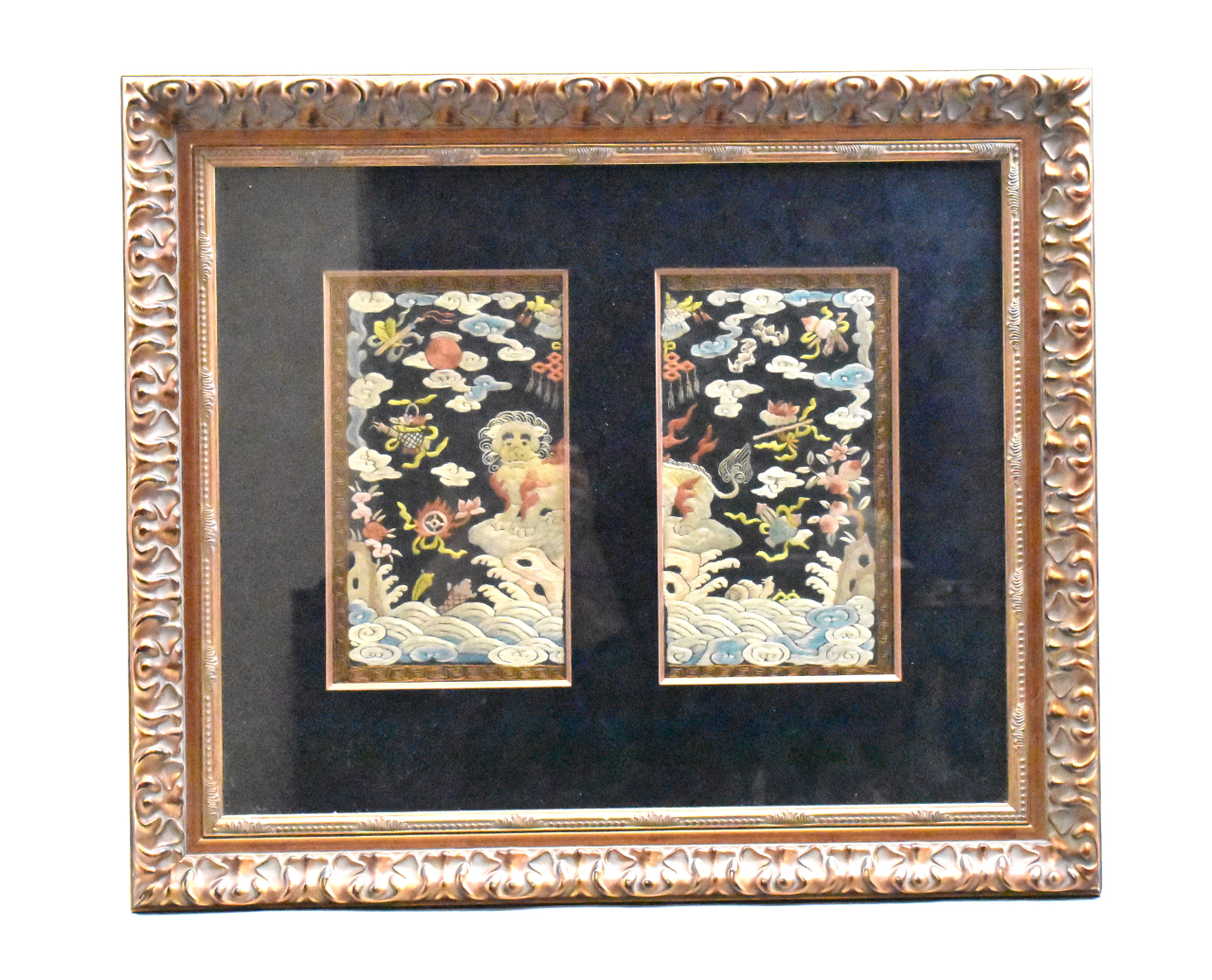 CHINESE FRAMED EMBRODIERY BUZI,