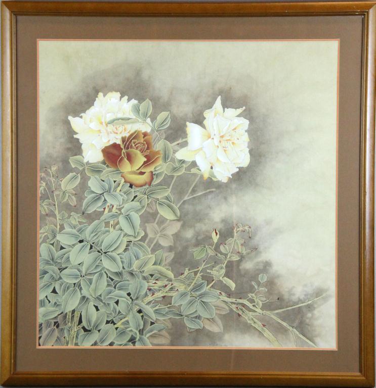 Chinese Framed Watercolor