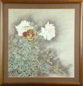 Chinese Framed Watercolor Pain