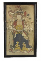 CHINESE FRESCO PAINTING OF BUD