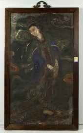CHINESE FRESCO PAINTING OF GUA
