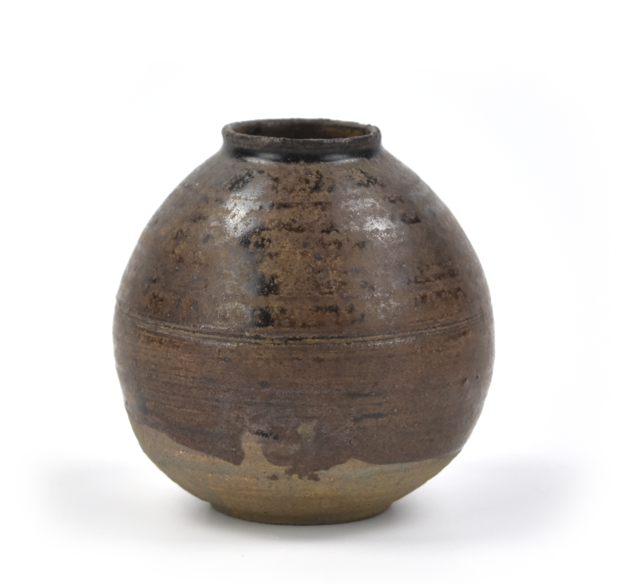 CHINESE FUJIAN BROWN GLAZED JAR,