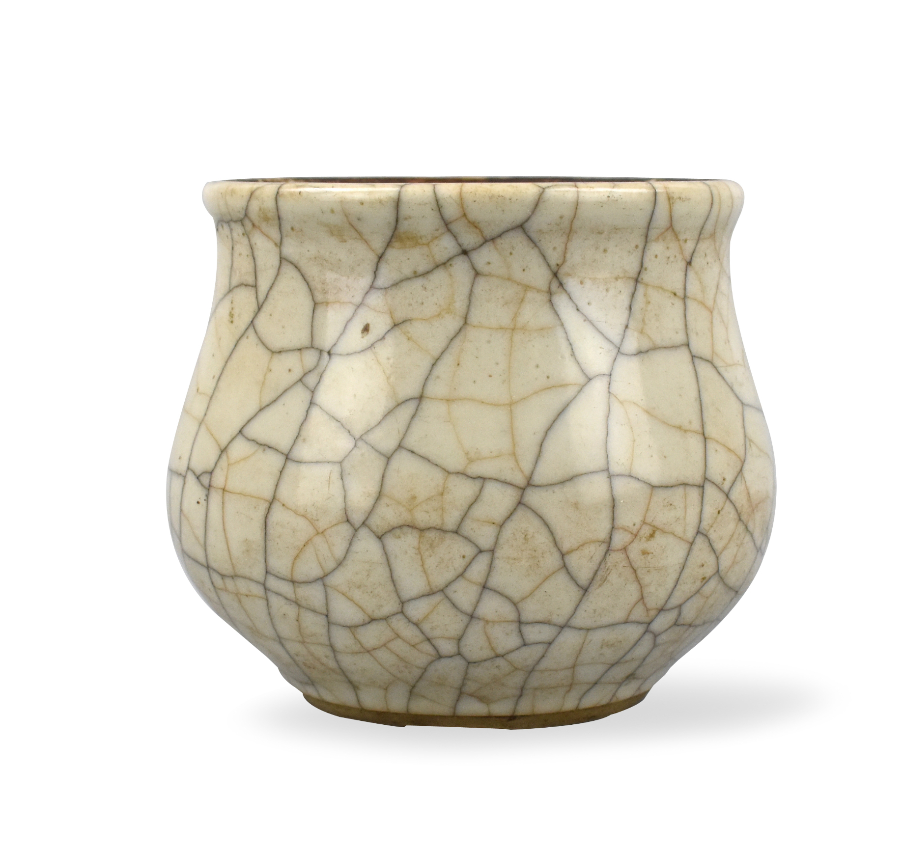 CHINESE GE GLAZED CENSER, 19TH C.