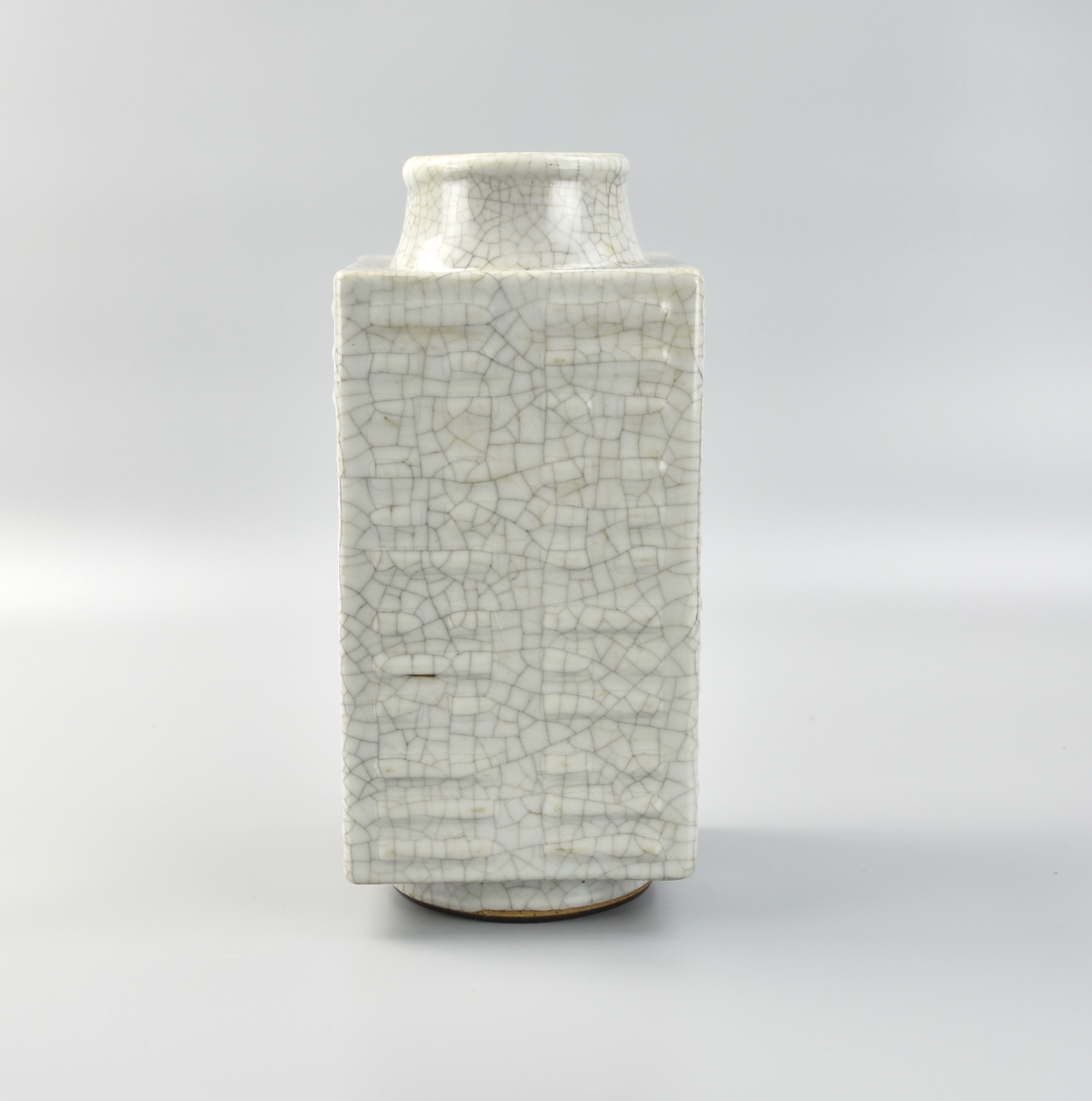 CHINESE GE GLAZED CONG VASE W /