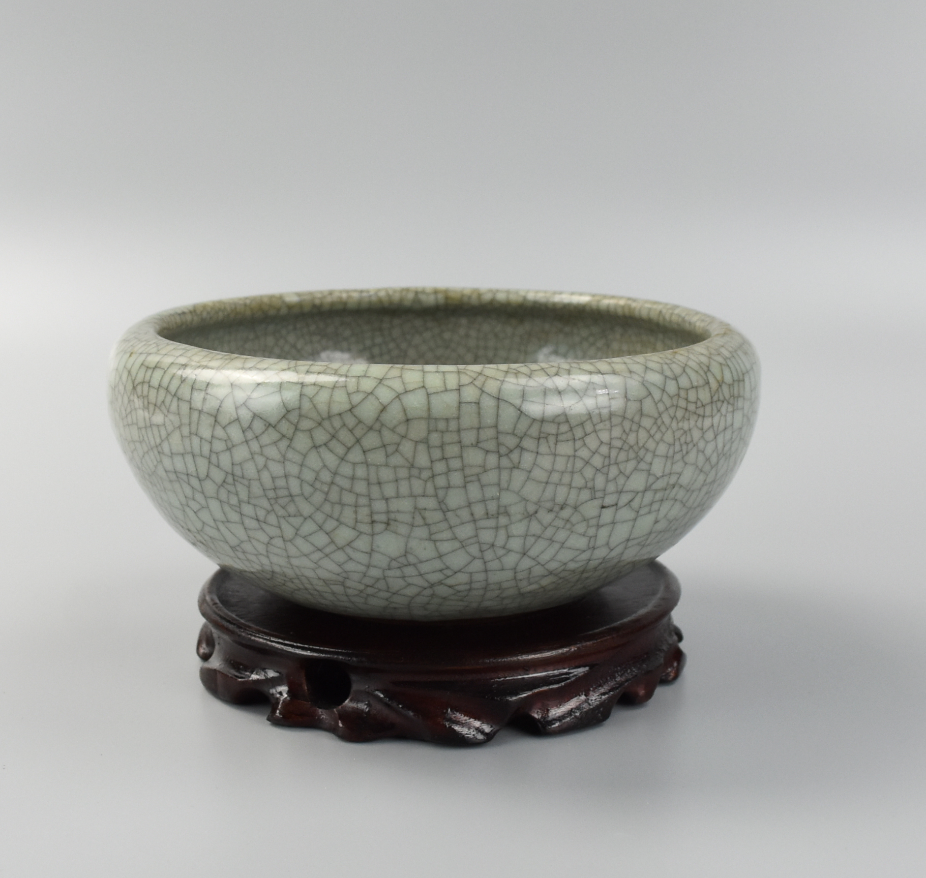 CHINESE 'GE' GLAZED WASHER, 19TH C.