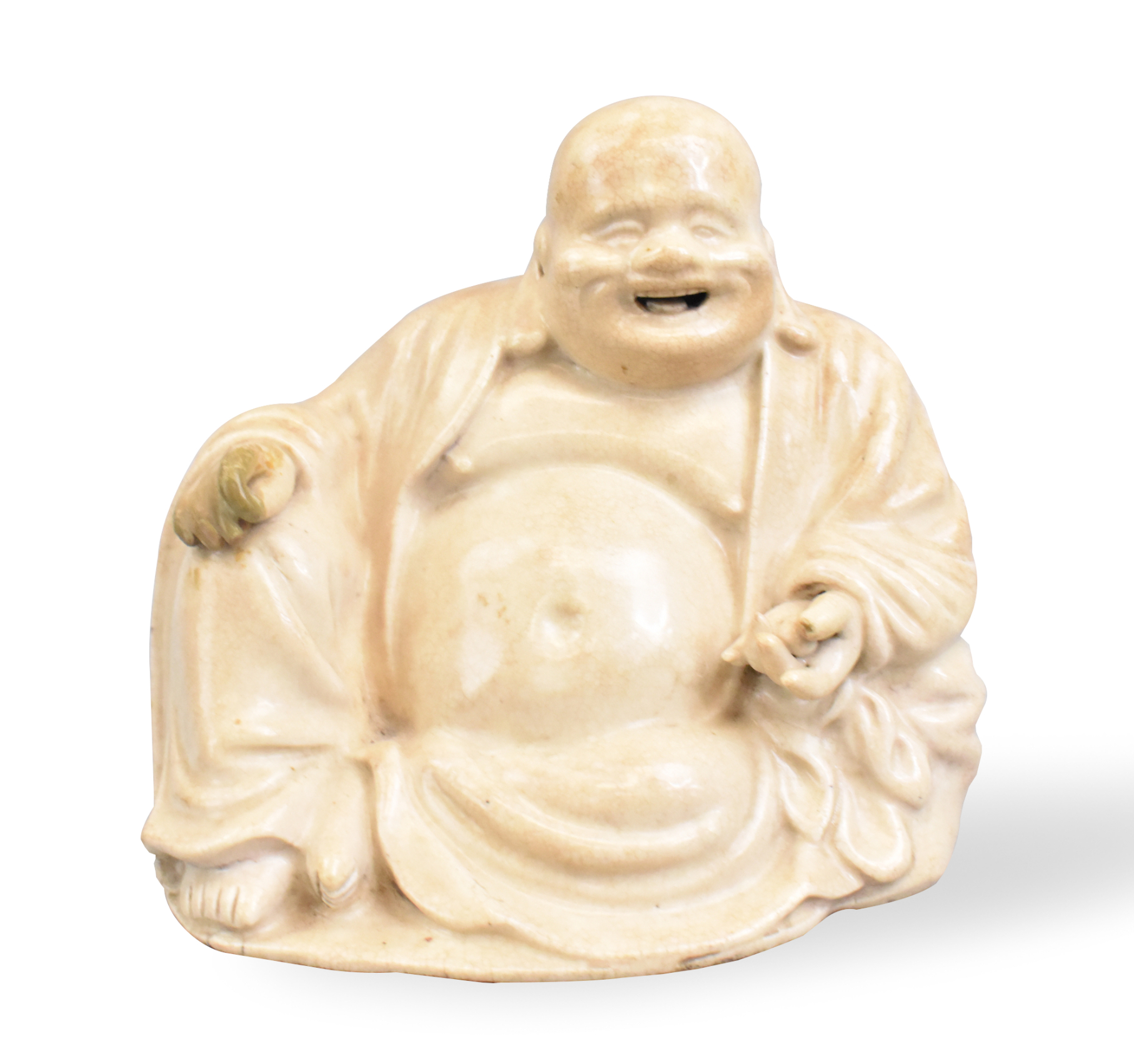 CHINESE GE TYPE GLAZED BUDDHA