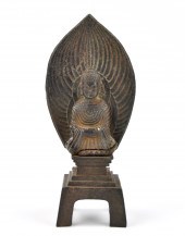 CHINESE GILT BRONZE BUDDHA ,NO