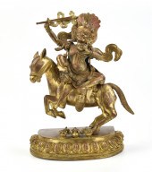 CHINESE GILT BRONZE BUDDHA STA