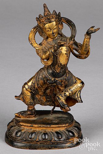 CHINESE GILT BRONZE BUDDHAChinese