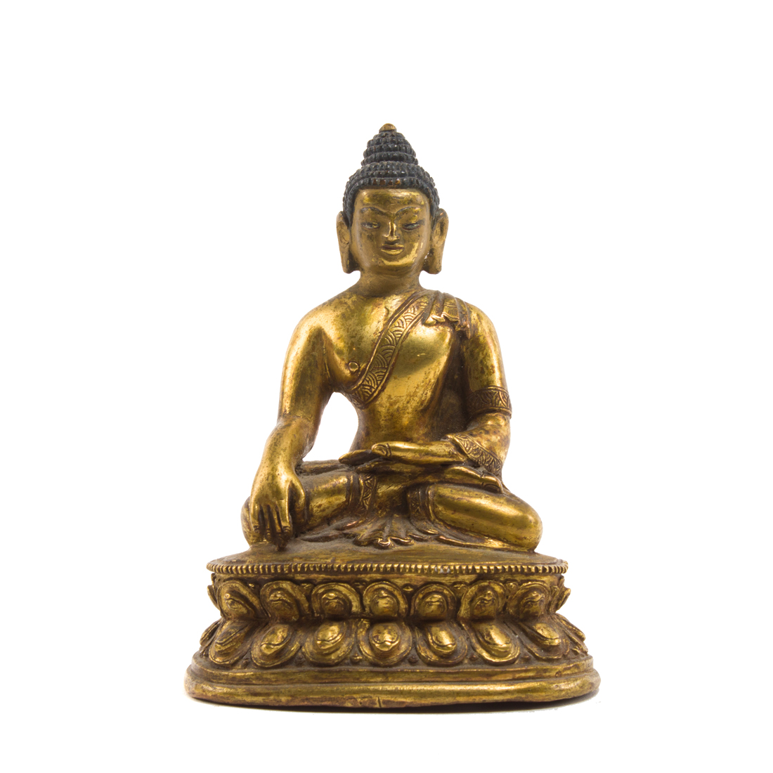 CHINESE GILT BRONZE FIGURE OF