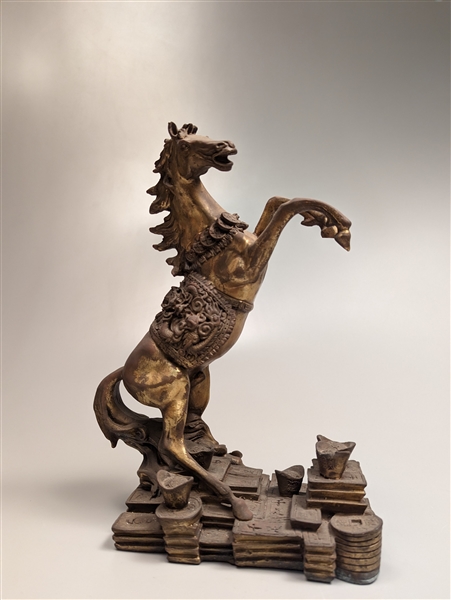 Chinese gilt bronze model of a