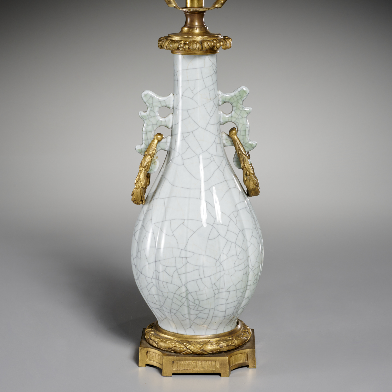 CHINESE GILT BRONZE MOUNTED GUAN