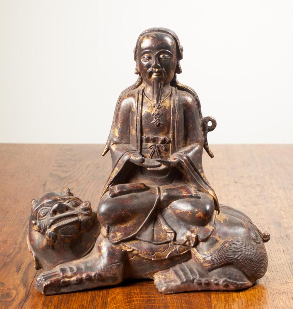 CHINESE GILT BRONZE SCULPTURE,