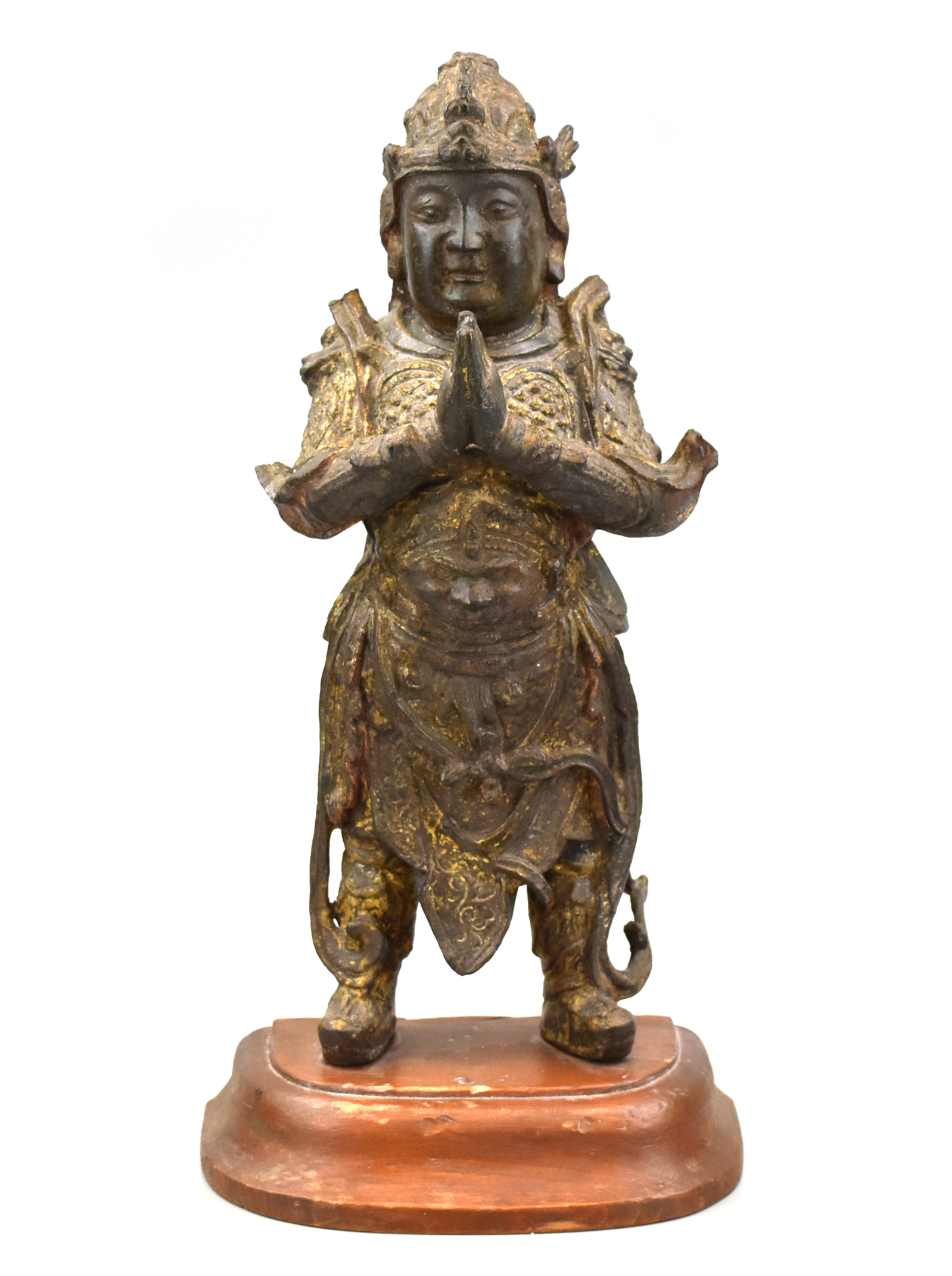 CHINESE GILT BRONZE "SKANDA"
