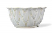 CHINESE GILT CELADON GLAZED LO