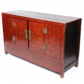 CHINESE GILT DECORATED 4 DOOR