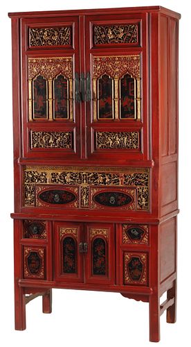 CHINESE GILT-DECORATED